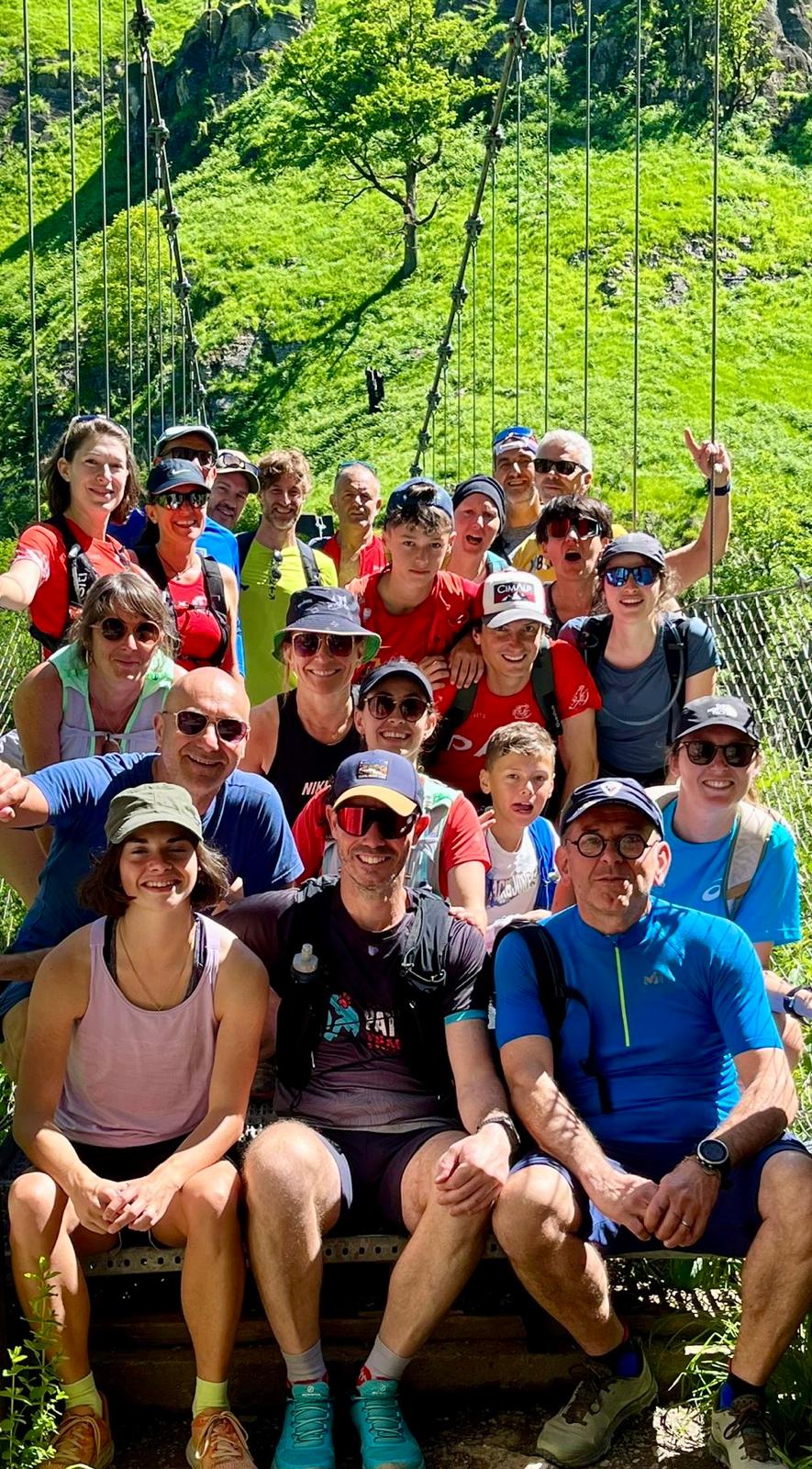 Photo de groupe sur une randonnée